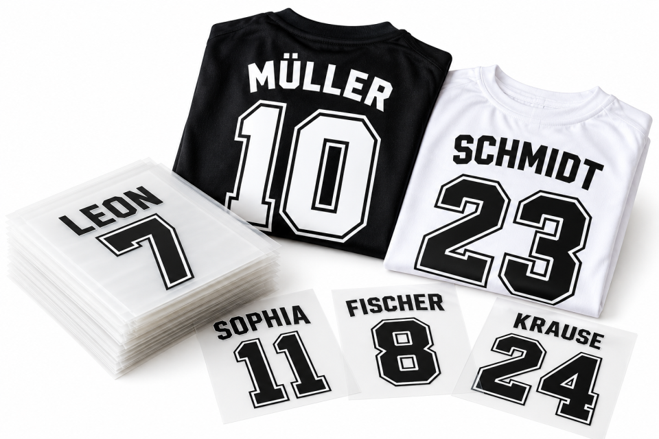 DTF Namen- & Nummern-Transfers